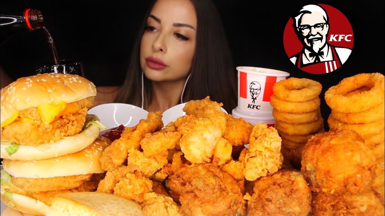 KFC ASMR | Double Zinger Burger, But, Hot Shot, Soğan Halkası, Coleslaw | TÜRKÇE ASMR MUKBANG