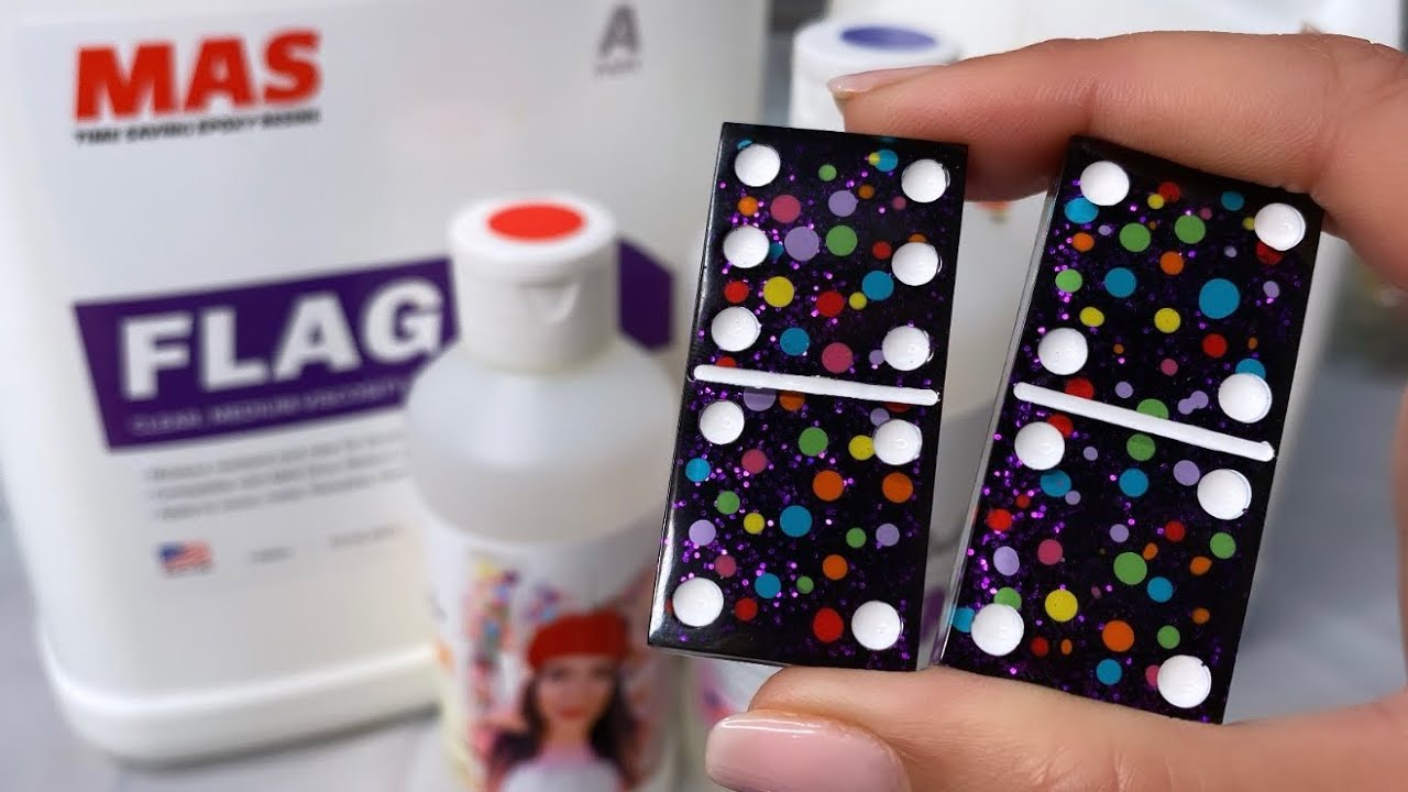 Resin Domino Tutorial: Polkadot @masepoxies