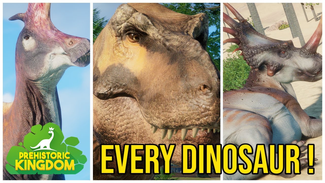 all dinosaurs in prehistoric kingdom