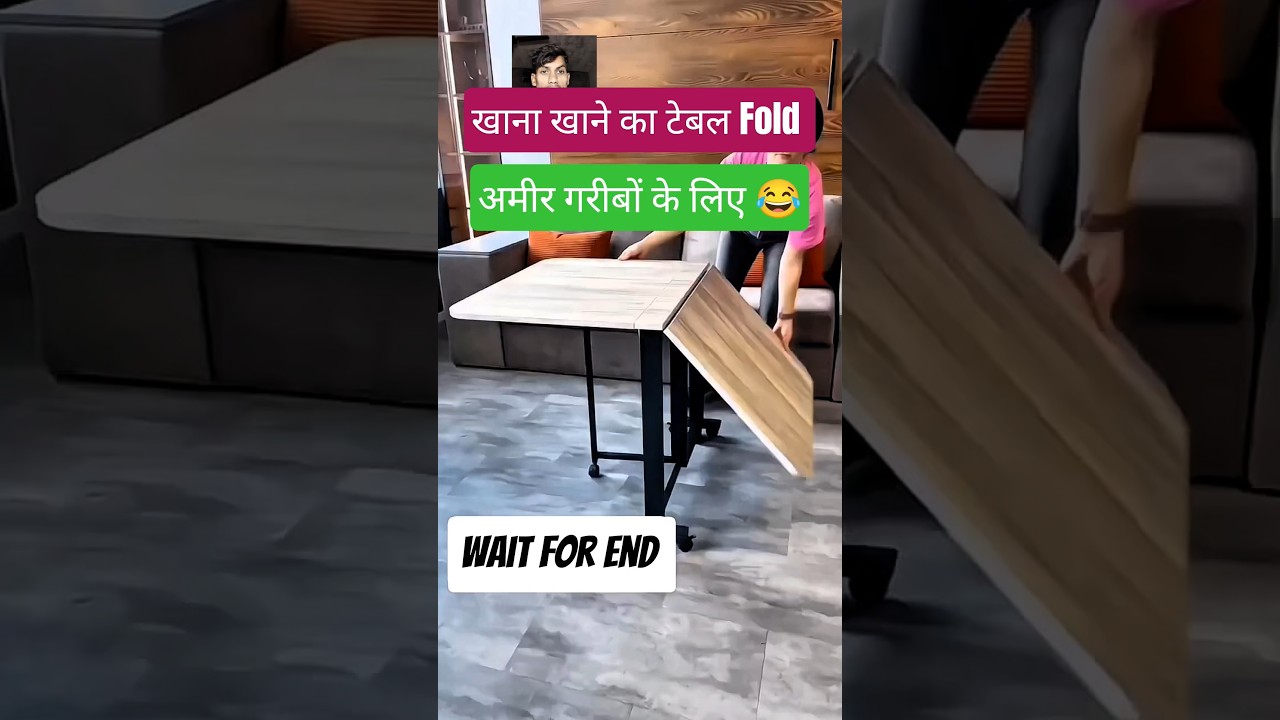 Folding Dining Table | Space Saving Dining Idea 