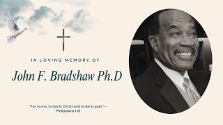 Dr  John F  Bradshaw Thanksgiving Service
