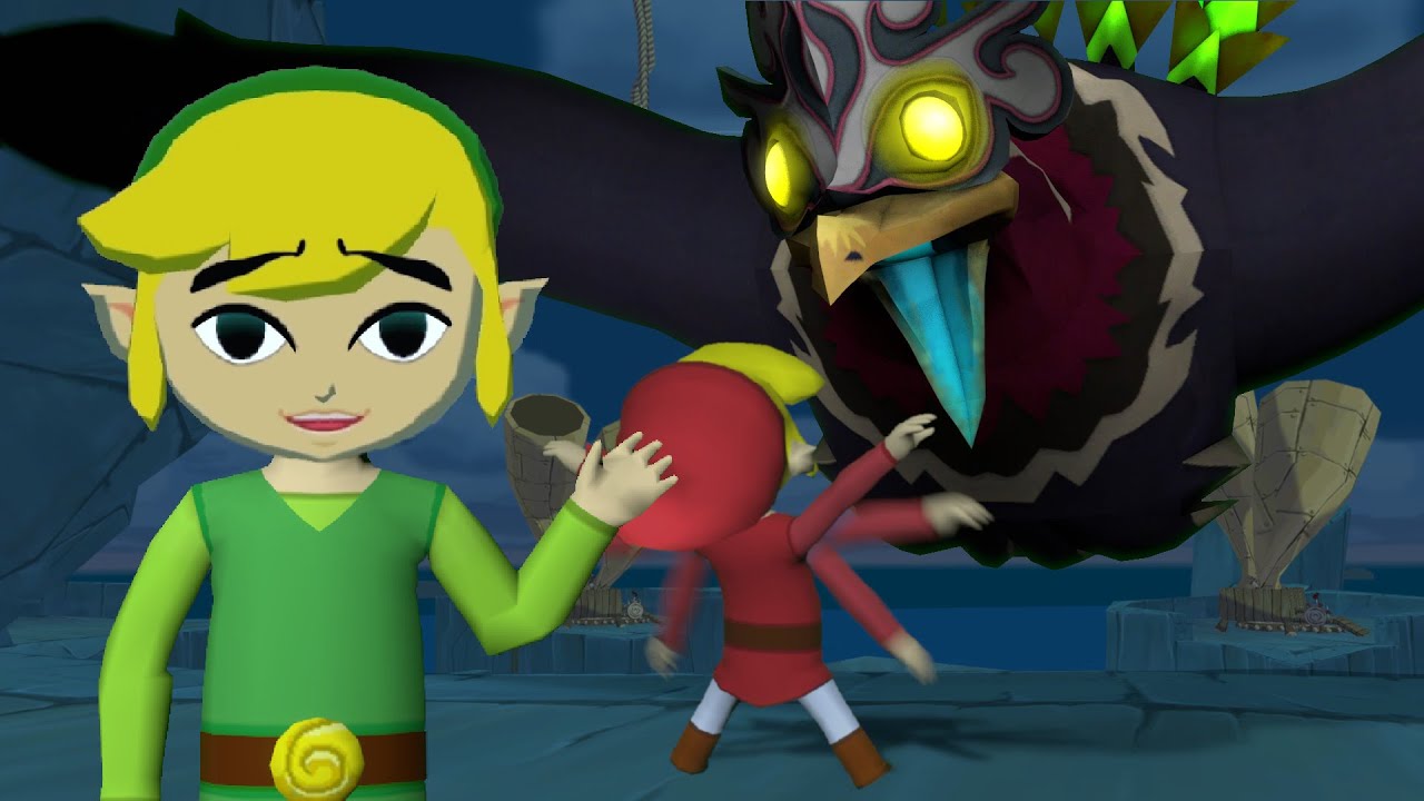 Wind Waker Co-op: Taking down Big Bird