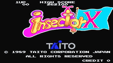 Insector X (1989) - (Full Game) Arcade MAME Longplay [087]