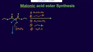Malonic acid ester synthesis