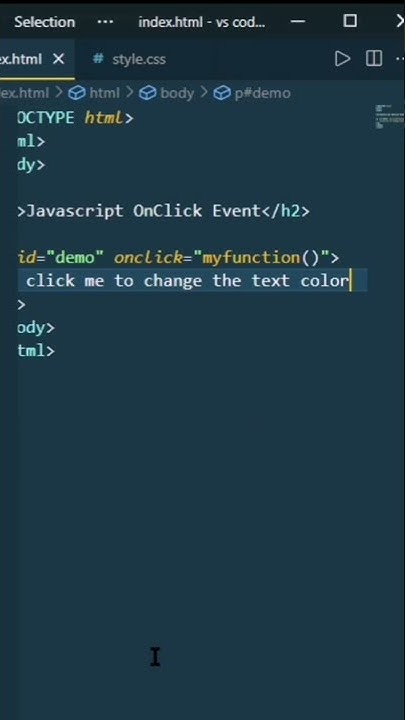 ONCLICK EVENT - USE JAVASCRIPT FUNCTION TO CHANGE THE TEXT COLOR ...