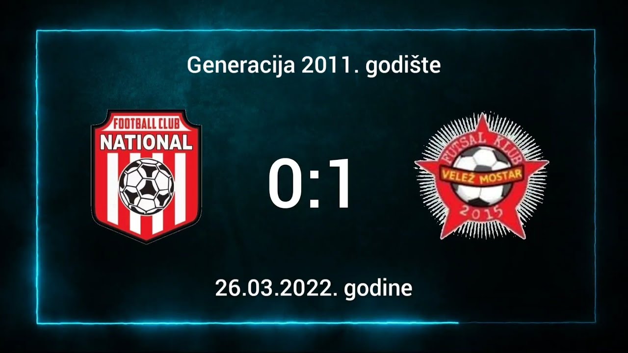 ŠF National Mostar - Škola futsala Velež 0:1 (Generacija 2011.)