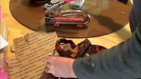 How to attach canvas snaps with assistance of a Crop-A-Dile (product review).