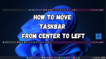 How to Move Taskbar from Center to Left in Windows 11