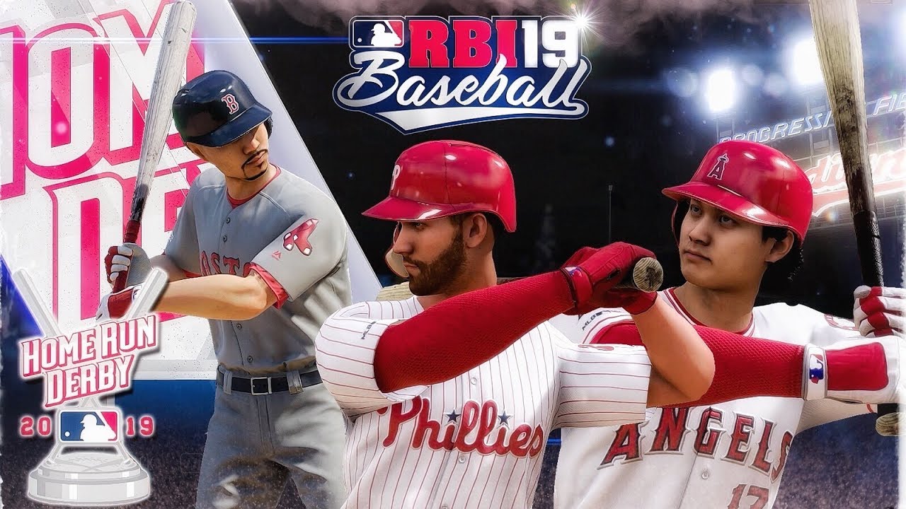 R.B.I. Baseball 19: NEW 2019 Homerun Derby Shohei Ohtani vs Bryce Harper | 4KHD PS4 Pro Gameplay!