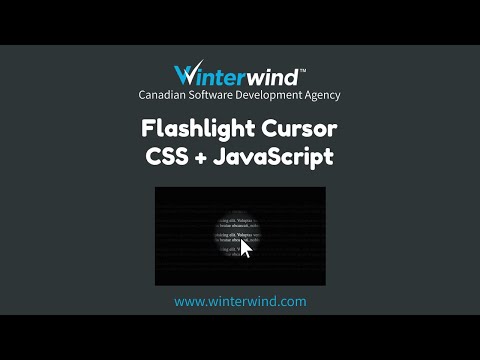 Flashlight Cursor with CSS and JavaScript