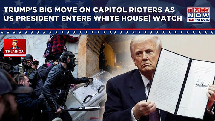 US President Trump Pardons Capitol Rioters, Signs Executive Orders As He Enters White House | Watch
