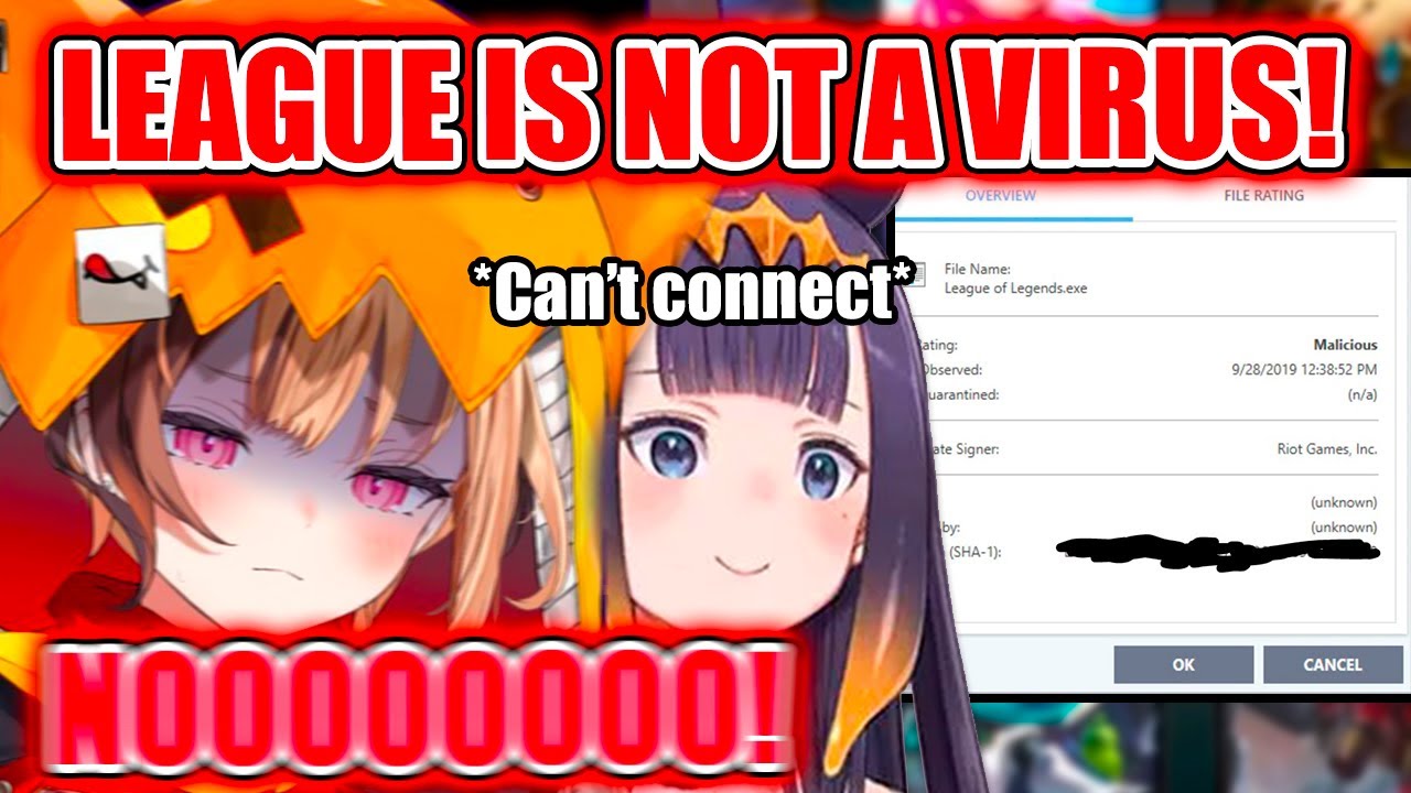 Gigi Absolutely Loses It When Ina’s League of Legends Gets Blocked by Her Antivirus【Hololive EN】