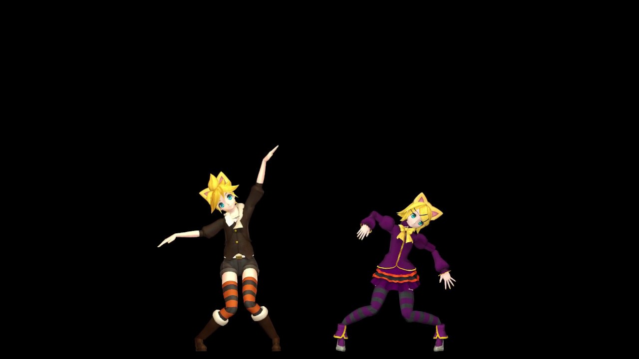 MMD LIVE Trick and Treat 》Rin & Len Kagamine HOLOGRAM READY - YouTube