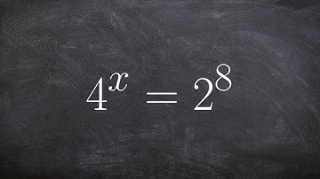 Learning to use the one to one property to solve an exponential equation