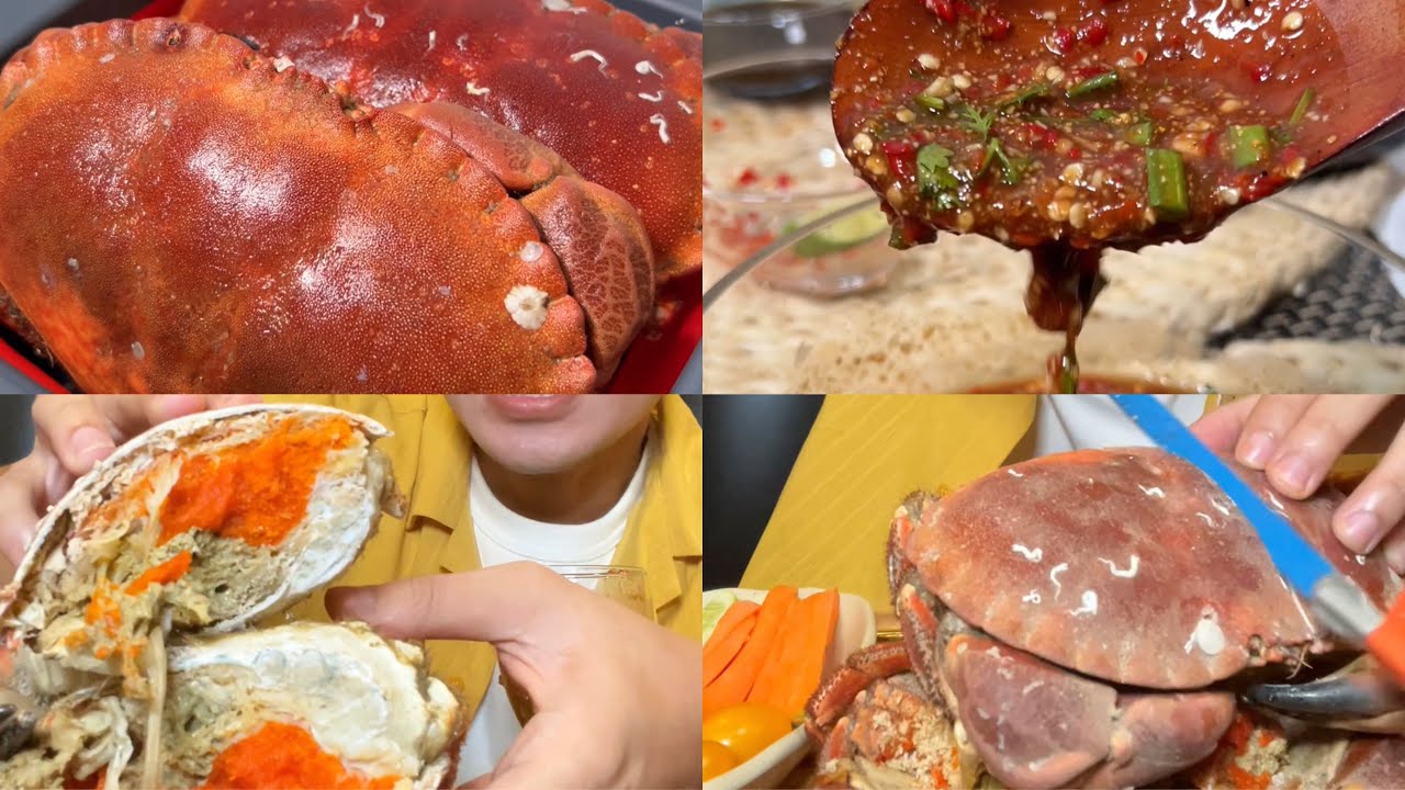 ក្តាមនំបុ័ង - Crabs boiled steamed crabs