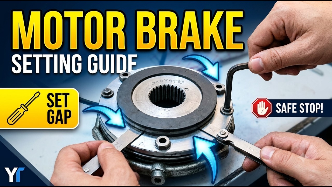 Electromagnetic brake setting#machine - YouTube