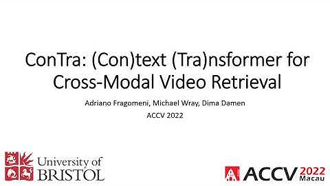 ConTra: (Con)text (Tra)nsformer for Cross-Modal Video Retrieval