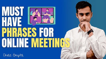 Must-Have English Phrases for Online Meetings | Professional Communication | Divas Gupta