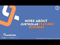 More about the justkolab app featured business section