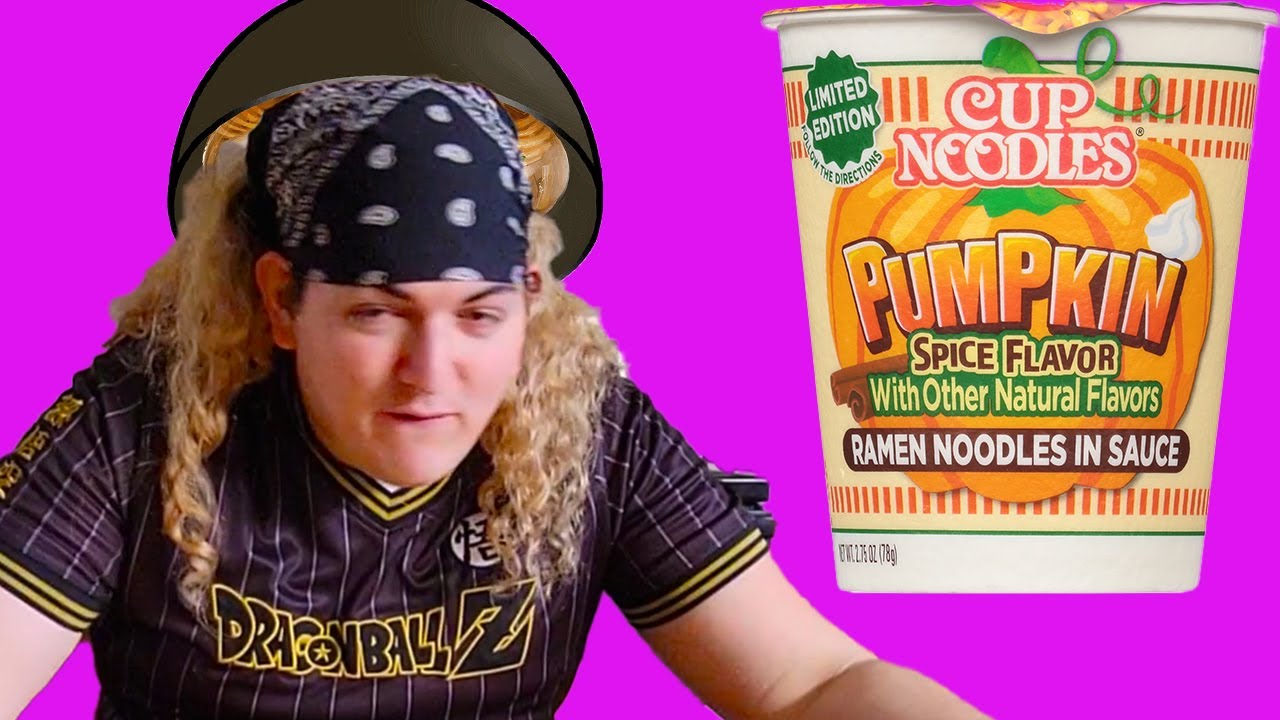 Eating the strangest ramen I could find