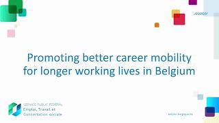 Promoting better career mobility for longer working lives in Belgium screenshot 1