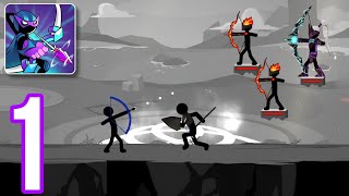 Stickman Fight Archer Survival - Gameplay Walkthrough Part 1- Valley  Stage 1-10 (OS, Android) screenshot 1