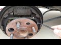 2001 Toyota Corolla rear brake replacement