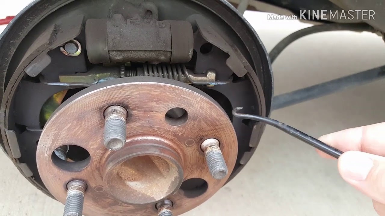 2001 Toyota Corolla rear brake replacement - YouTube