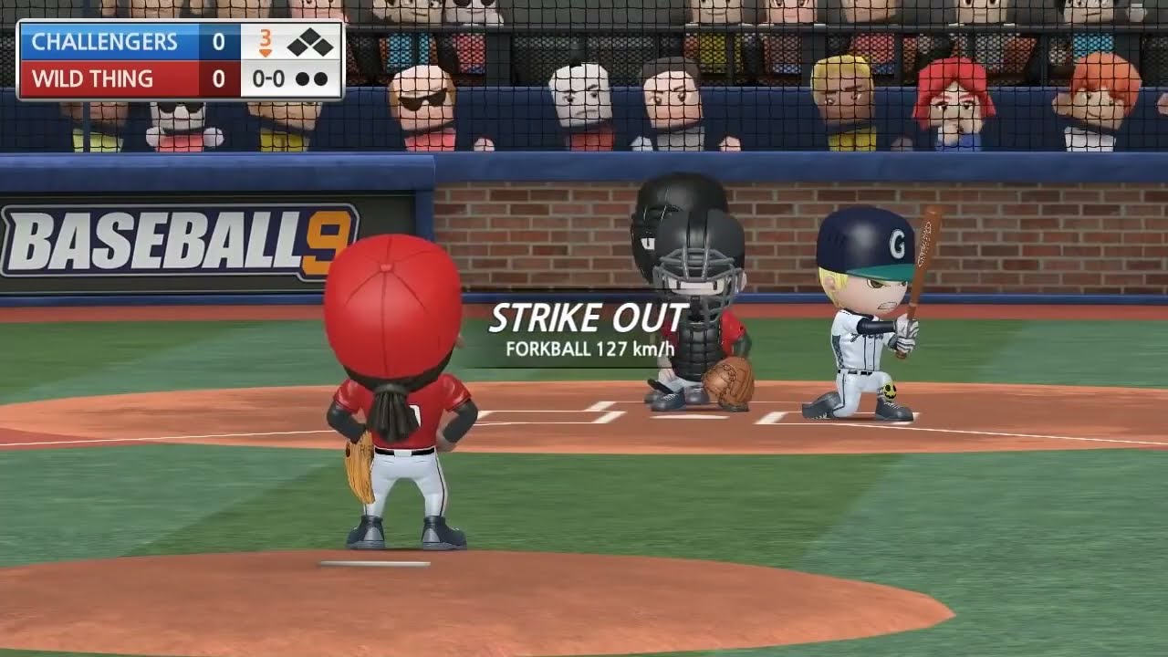 Мобильная игра: BASEBALL 9 .Обзор.