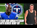 Titans Sign Adrian Peterson With Derrick Henry Likely Out For Season | Pat McAfee Reacts