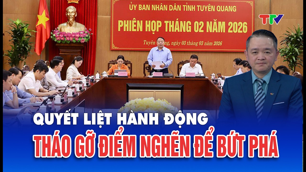 Thời sự trưa 3/3/2026| UBND tỉnh tổ chức phiên họp thường kỳ tháng 2 năm 2026