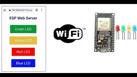 Control four LEDs connected to the ESP32 board via WIFI