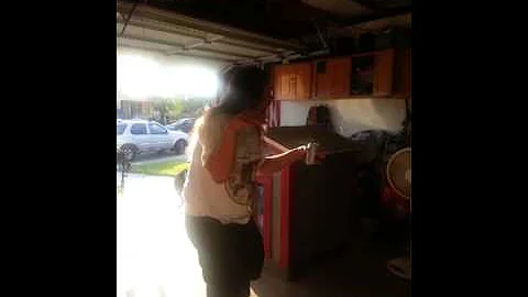 Rocker Dude Dances to 80's music