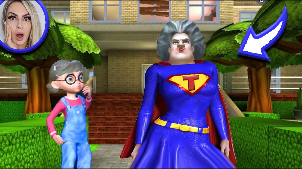 A PROFESSORA GANHOU SUPER PODERES NO HALLOWEEN!! (Scary Teacher 3D) 