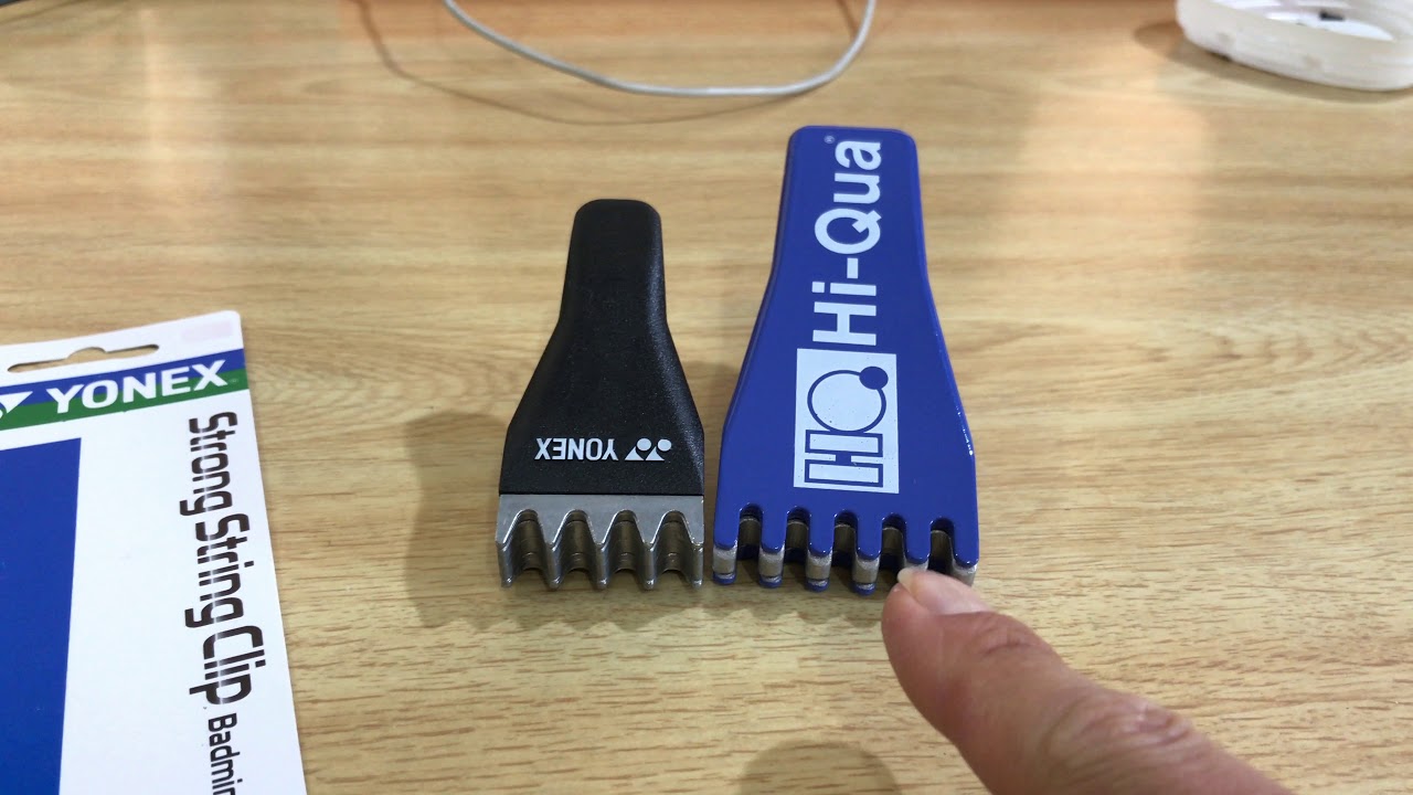 badminton string clamp