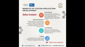Zoho Creator Custom application advantages.mp4