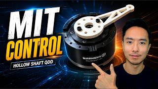 MIT Control Mode & Backdrive on the Cubemars AKH70-16 V1.0 KV41 QDD Hollow Shaft Robotic Actuator