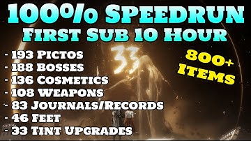 Clair Obscur: Expedition 33 100% Speedrun in 9:44:49 