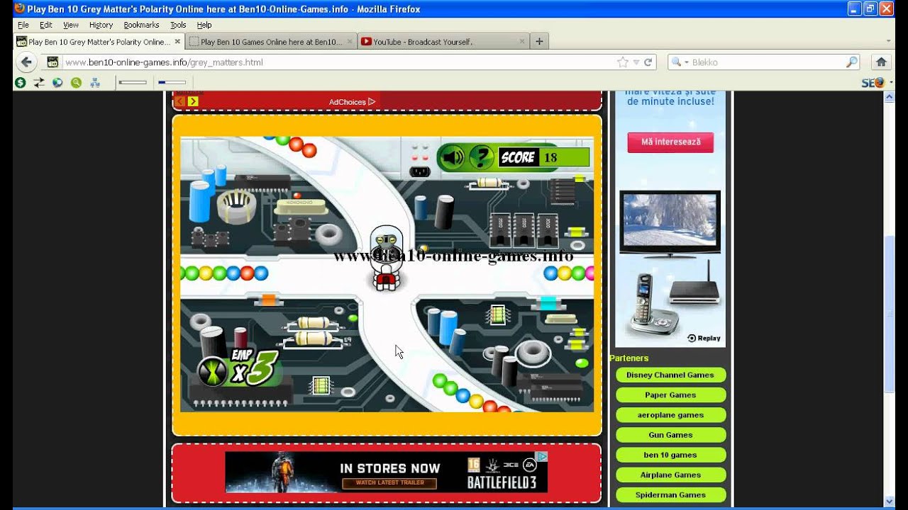 ben 10 grey matter's polarity game