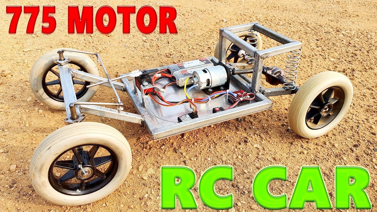 Norm Samenwerking strijd How to make a RC CAR with 775 Motor - YouTube