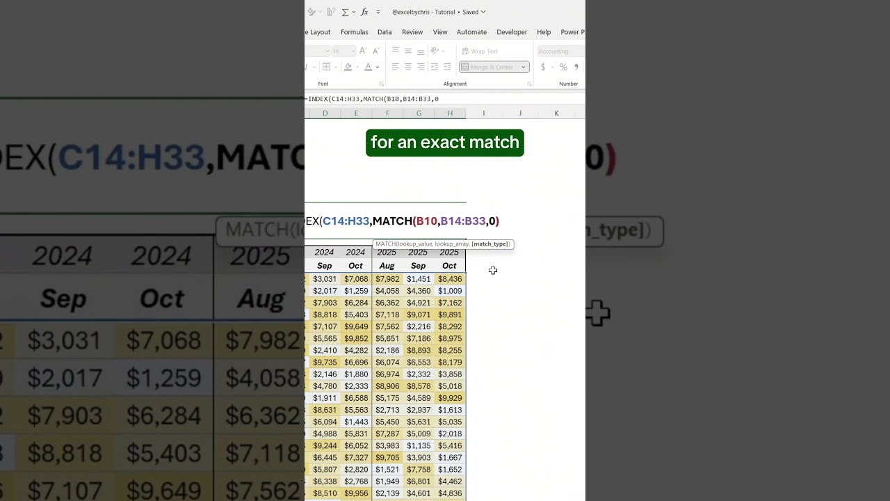 Как использовать функцию Index Match Match в Excel! 