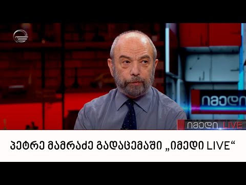 „მართვის სტრატეგიული ინსტიტუტის“ ხელმძღვანელი პეტრე მამრაძე გადაცემაში „იმედი LIVE“