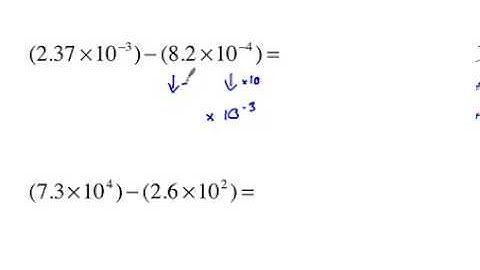 Higher GCSE Maths Adding and subtracting standard form