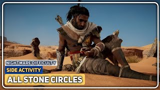 Assassin's Creed Origins || Side Activities: All Stone Circle Locations || 100% Walkthrough