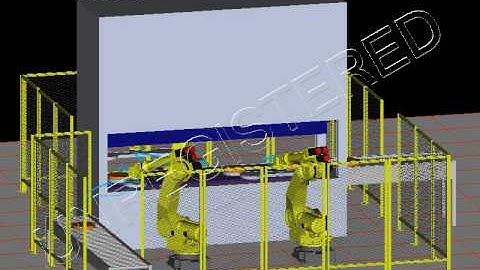 FANUC robot simulation Roboguide press automation