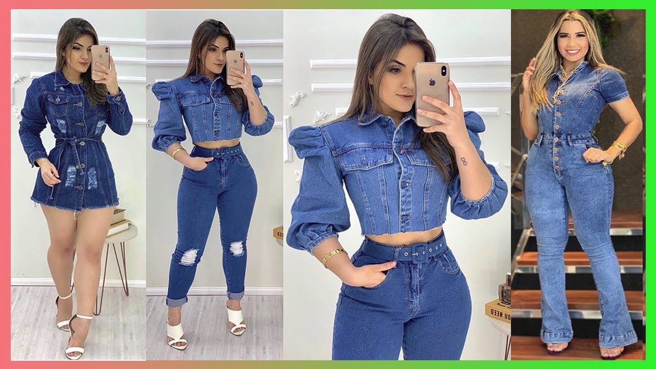 OUTFITS Y COMBINACIONES CON DIFERENTES PRENDAS DE DENIM🌸COMO COMBINAR TUS PRENDAS EN DENIM