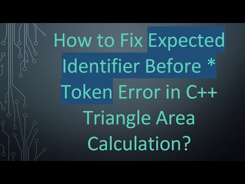 How to Fix Expected Identifier Before * Token Error in C++ Triangle Area Calculation?