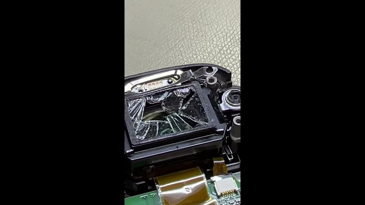 Sony Camera Repair Sydney. Cracked broken viewfinder repairs by Works