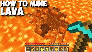 How to mine a LAVA in Minecraft ! CHALLENGE 100% TROLLING !