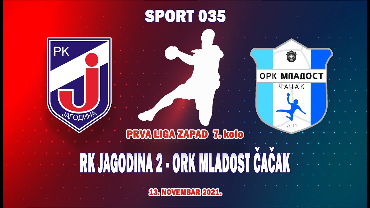 Rukomet || RK Jagodina 2 - ORK Mladost Čačak 26:34 (cela utakmica) 13.11.2021.
